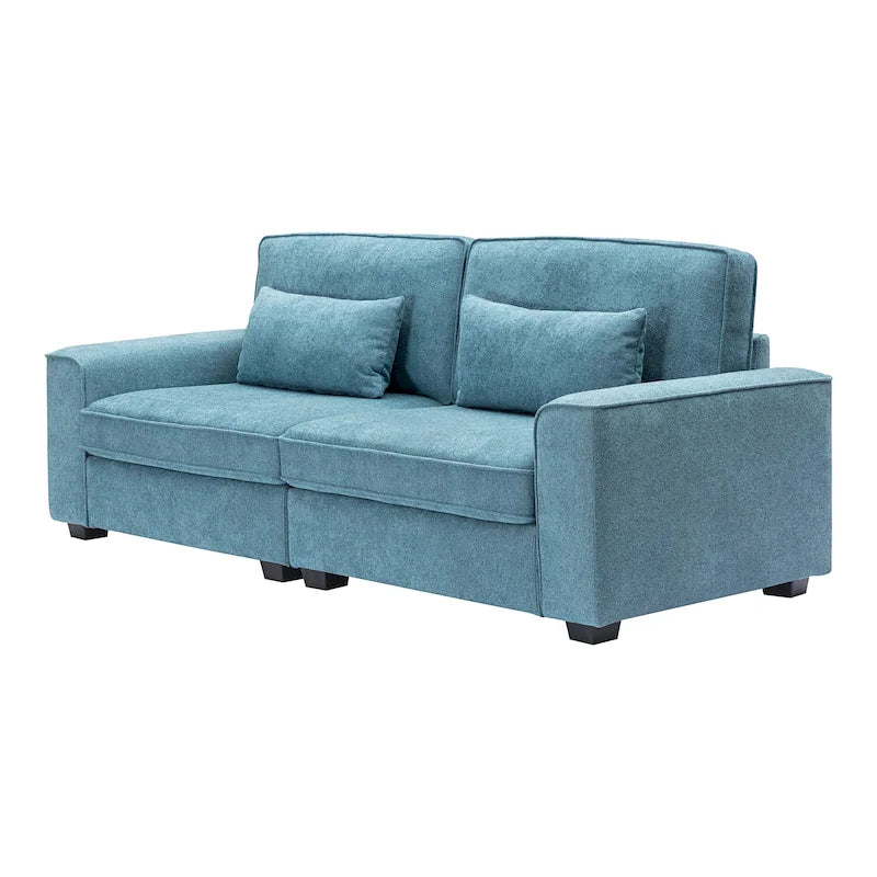 Upholstered 3-Seat Loveseat Sofa, 79.5L x 31W x 30.5H
