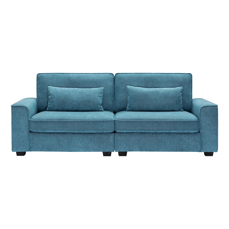 Upholstered 3-Seat Loveseat Sofa, 79.5L x 31W x 30.5H