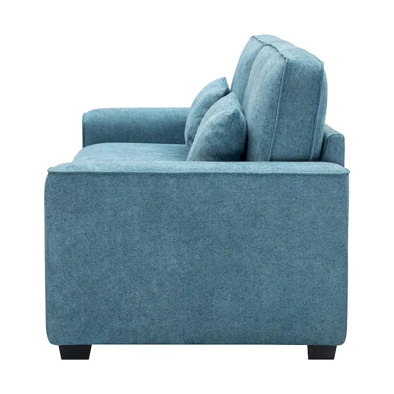 Upholstered 3-Seat Loveseat Sofa, 79.5L x 31W x 30.5H