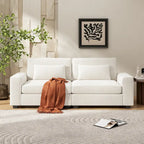 Upholstered 3-Seat Loveseat Sofa, 79.5L x 31W x 30.5H