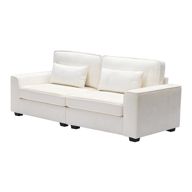 Upholstered 3-Seat Loveseat Sofa, 79.5L x 31W x 30.5H