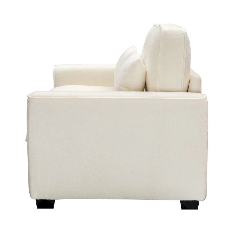 Upholstered 3-Seat Loveseat Sofa, 79.5L x 31W x 30.5H
