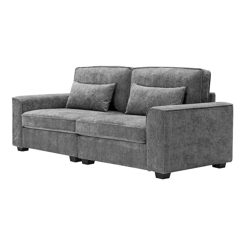 Upholstered 3-Seat Loveseat Sofa, 79.5L x 31W x 30.5H