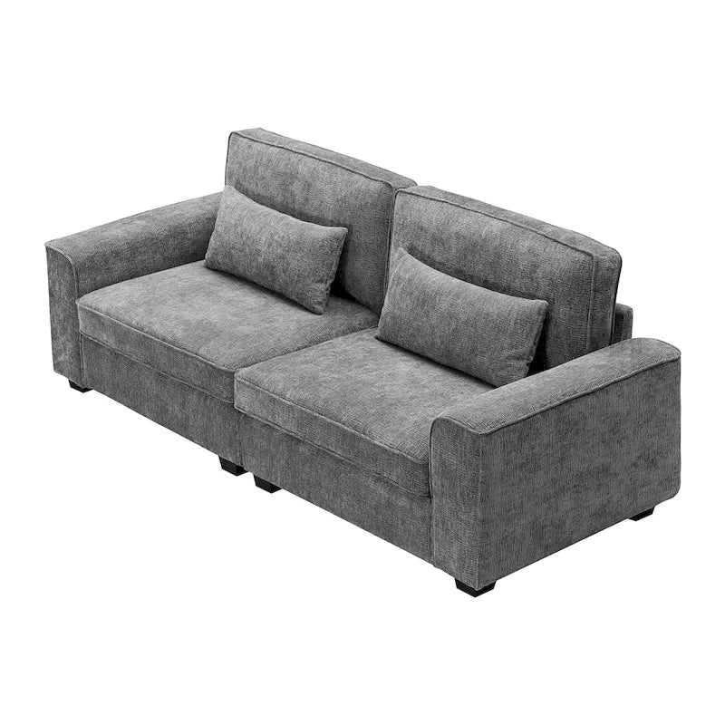 Upholstered 3-Seat Loveseat Sofa, 79.5L x 31W x 30.5H