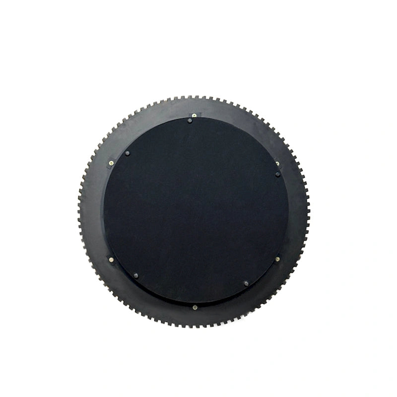 Wood Veneer Round Coffee Table with Storage