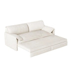 Velvet Convertible Sleeper Sofa - Queen Size - 3-in-1