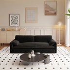 Velvet Convertible Sleeper Sofa - Queen Size - 3-in-1