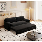 Velvet Convertible Sleeper Sofa - Queen Size - 3-in-1