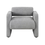 Boucle Fabric Accent Chair with Arms - Single Seat