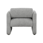 Boucle Fabric Accent Chair with Arms - Single Seat