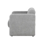 Boucle Fabric Accent Chair with Arms - Single Seat