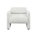 Boucle Fabric Accent Chair with Arms - Single Seat