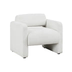Boucle Fabric Accent Chair with Arms - Single Seat