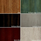 Slat Back Bar Height Chairs - Rubberwood - Set of 2