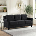 3-Seat Sofa, Microfiber Upholstered with Tufted Back, 78.7 Inch