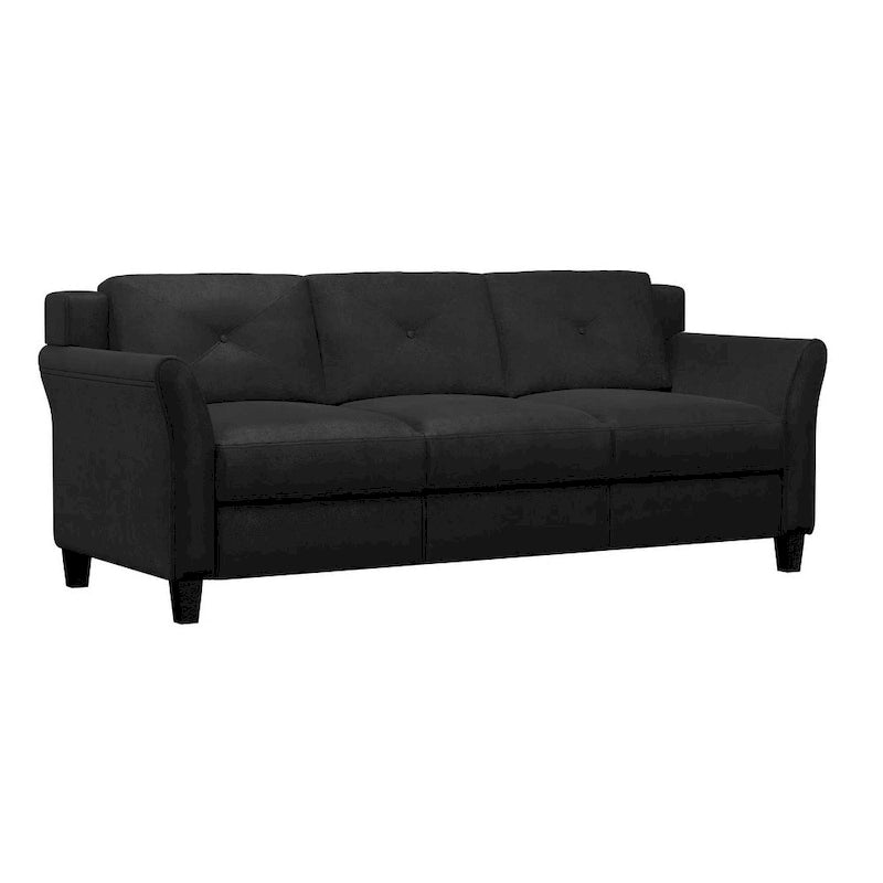 3-Seat Sofa, Microfiber Upholstered with Tufted Back, 78.7 Inch