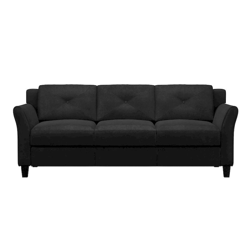 3-Seat Sofa, Microfiber Upholstered with Tufted Back, 78.7 Inch