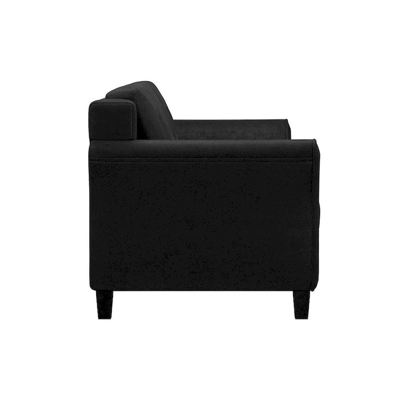 3-Seat Sofa, Microfiber Upholstered with Tufted Back, 78.7 Inch