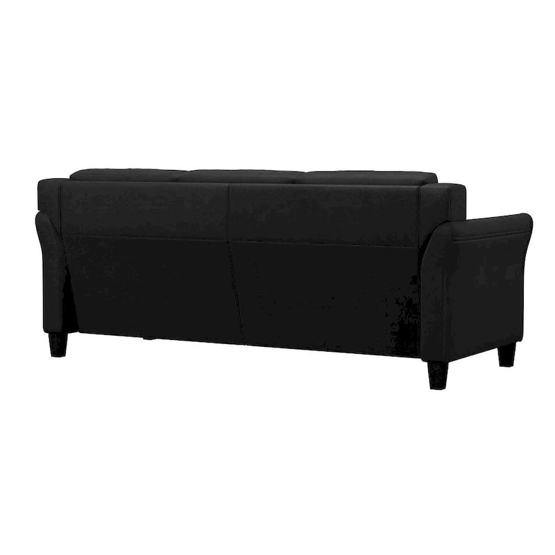 3-Seat Sofa, Microfiber Upholstered with Tufted Back, 78.7 Inch
