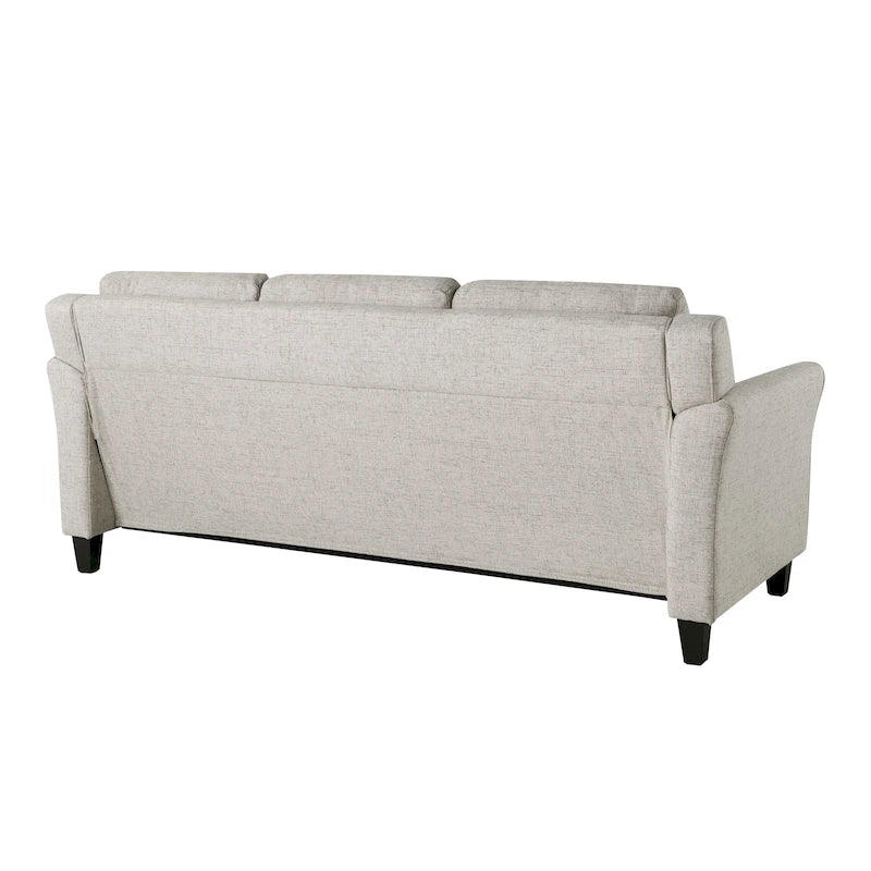 3-Seat Sofa, Microfiber Upholstered with Tufted Back, 78.7 Inch