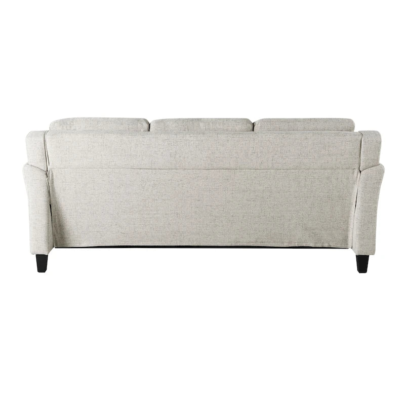 3-Seat Sofa, Microfiber Upholstered with Tufted Back, 78.7 Inch
