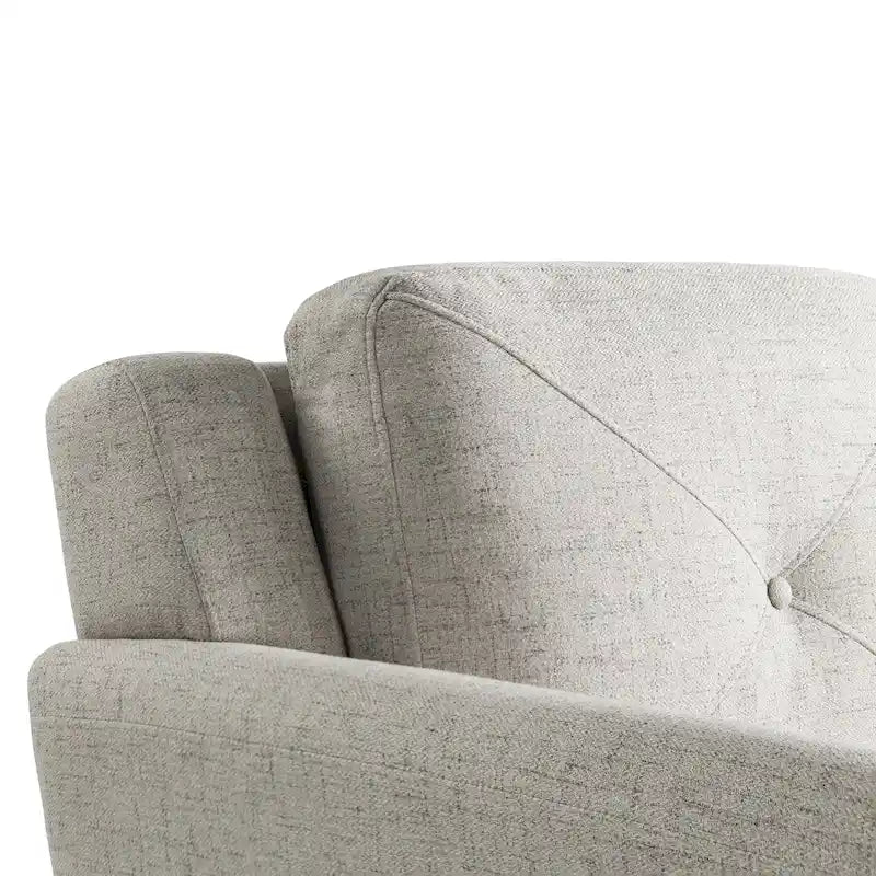 3-Seat Sofa, Microfiber Upholstered with Tufted Back, 78.7 Inch