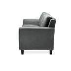 3-Seat Sofa, Microfiber Upholstered with Tufted Back, 78.7 Inch