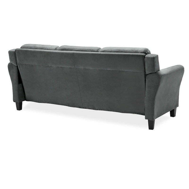 3-Seat Sofa, Microfiber Upholstered with Tufted Back, 78.7 Inch