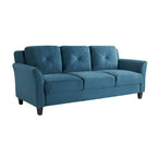 3-Seat Sofa, Microfiber Upholstered with Tufted Back, 78.7 Inch