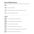 Oval Coffee Table White/Natural Black Metal Legs Contemporary