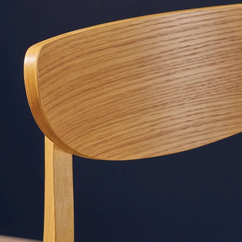 Counter Stools Set of 2, Rubberwood with Fabric Cushion, 24 Inch