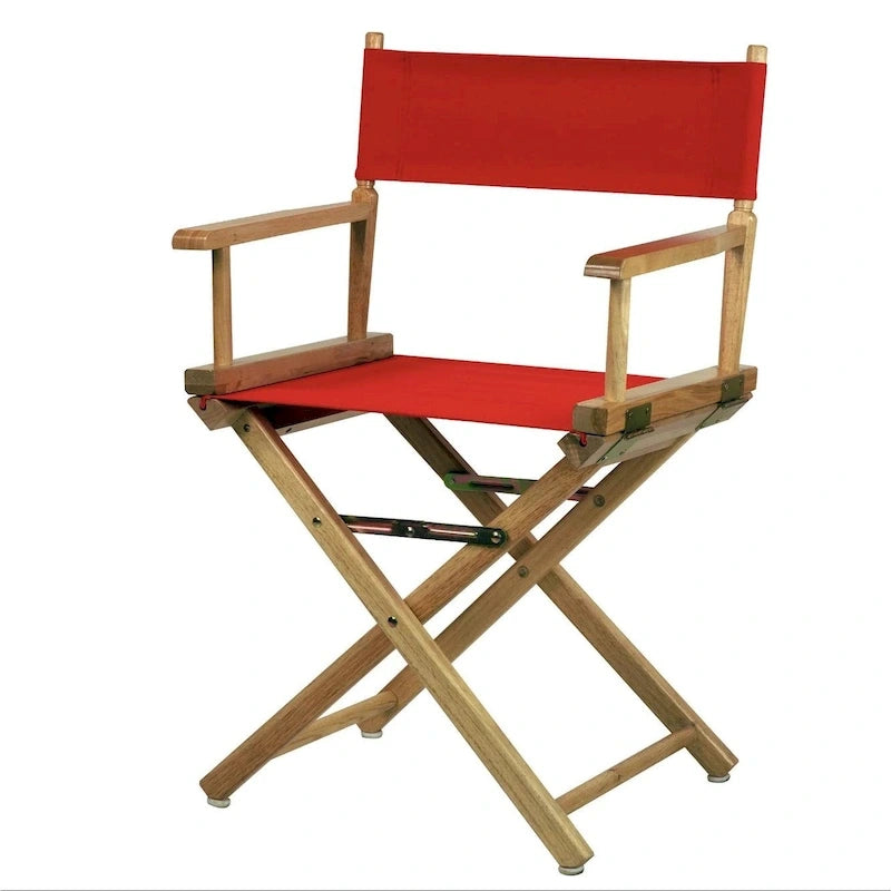 Folding Director's Chair - Canvas Seat - 18" - Multiple Colors