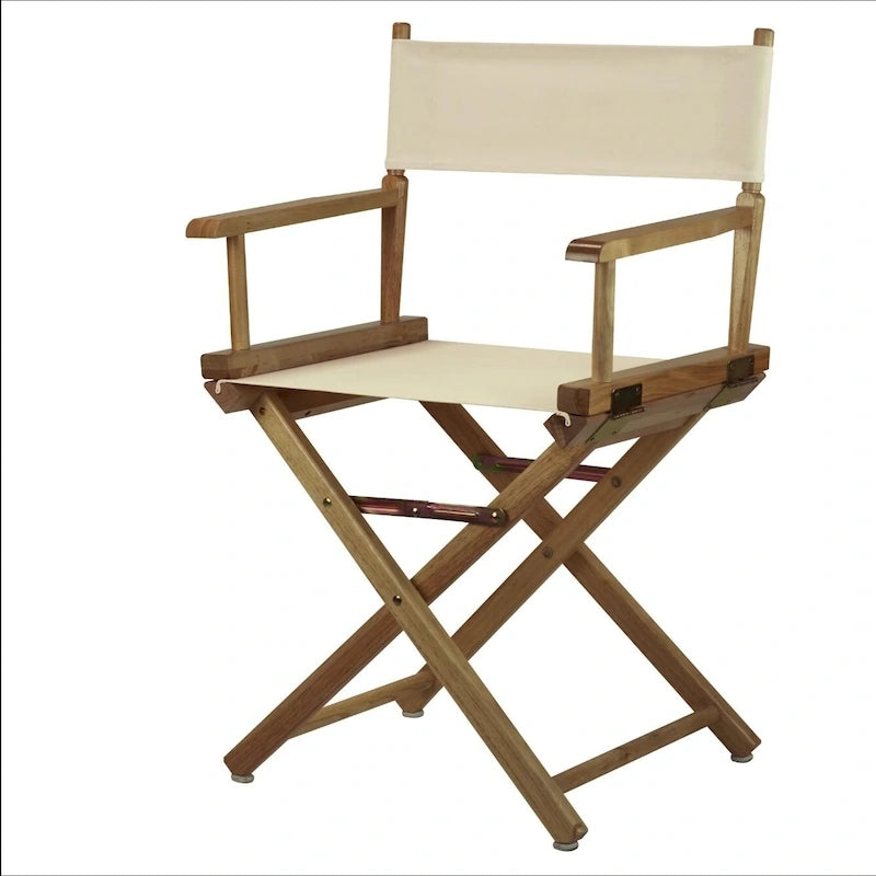 Folding Director's Chair - Canvas Seat - 18" - Multiple Colors