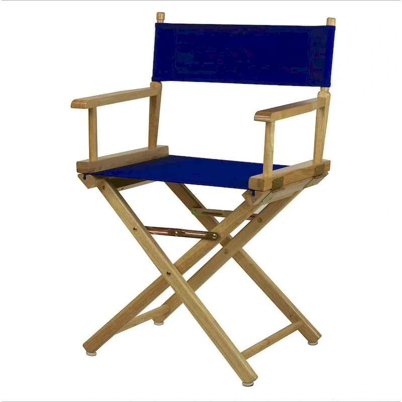 Folding Director's Chair - Canvas Seat - 18" - Multiple Colors