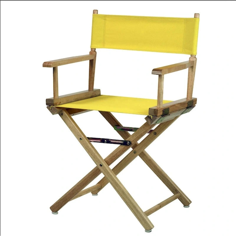 Folding Director's Chair - Canvas Seat - 18" - Multiple Colors