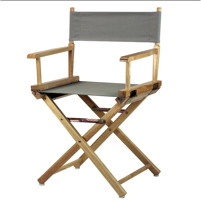Folding Director's Chair - Canvas Seat - 18" - Multiple Colors
