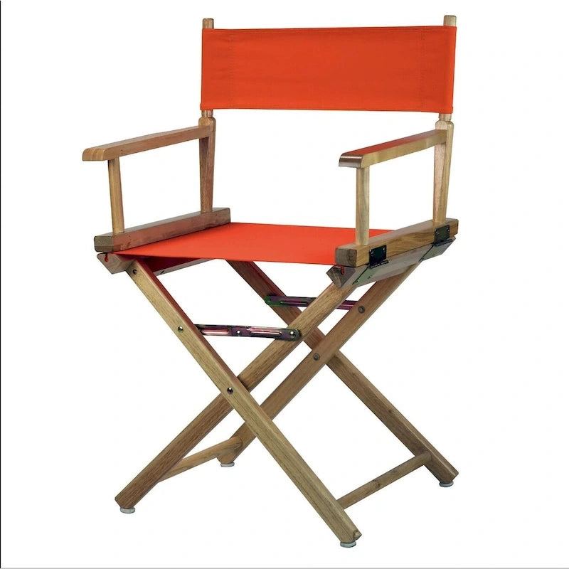 Folding Director's Chair - Canvas Seat - 18" - Multiple Colors