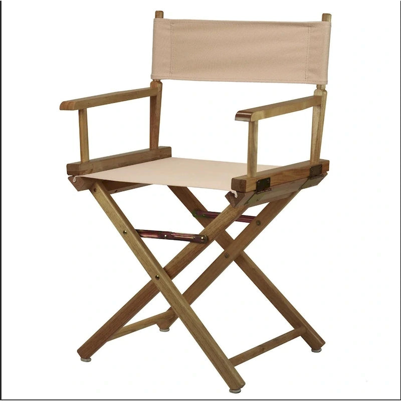 Folding Director's Chair - Canvas Seat - 18" - Multiple Colors
