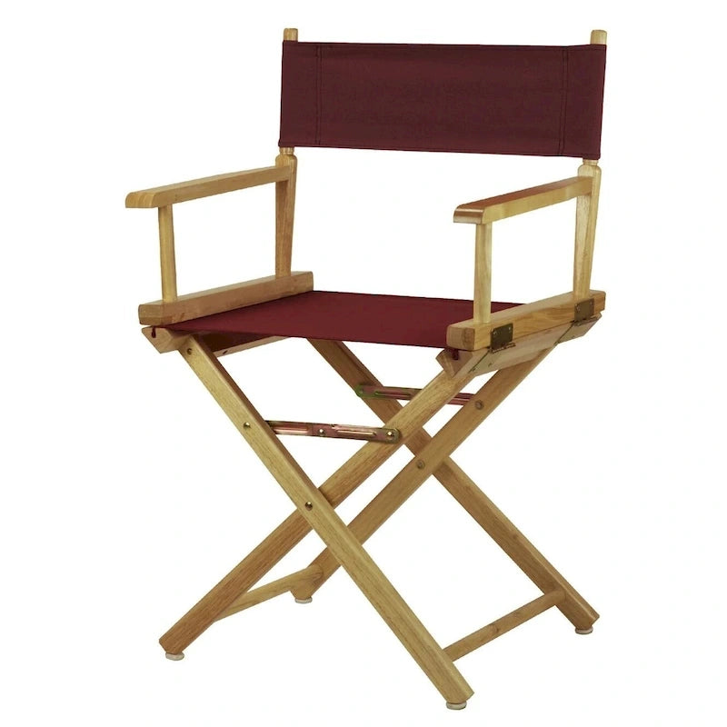 Folding Director's Chair - Canvas Seat - 18" - Multiple Colors
