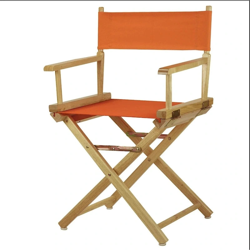 Folding Director's Chair - Canvas Seat - 18" - Multiple Colors