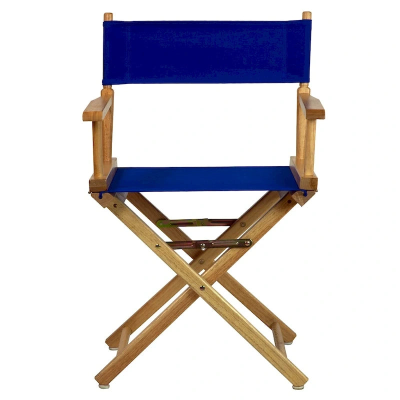Folding Director's Chair - Canvas Seat - 18" - Multiple Colors