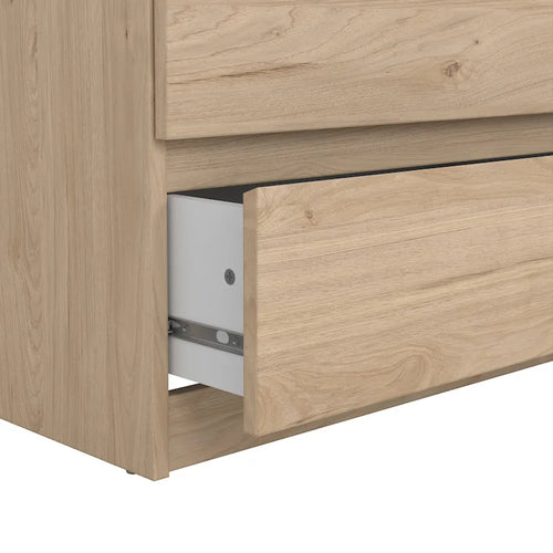 6-Drawer Double Dresser, Engineered Wood with Metal Glides