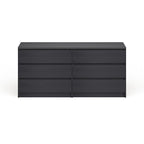 6-Drawer Double Dresser, Engineered Wood with Metal Glides