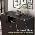 Shoe Cabinet Espresso 20-Pair Storage with Adjustable Shelves