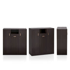 Shoe Cabinet Espresso 20-Pair Storage with Adjustable Shelves