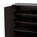 Shoe Cabinet Espresso 20-Pair Storage with Adjustable Shelves