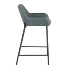 Counter Stools Set of 2 Camel/Espresso/Green/Grey Industrial Low-Back