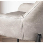 Counter Stools Set of 2 Camel/Espresso/Green/Grey Industrial Low-Back