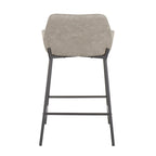 Counter Stools Set of 2 Camel/Espresso/Green/Grey Industrial Low-Back