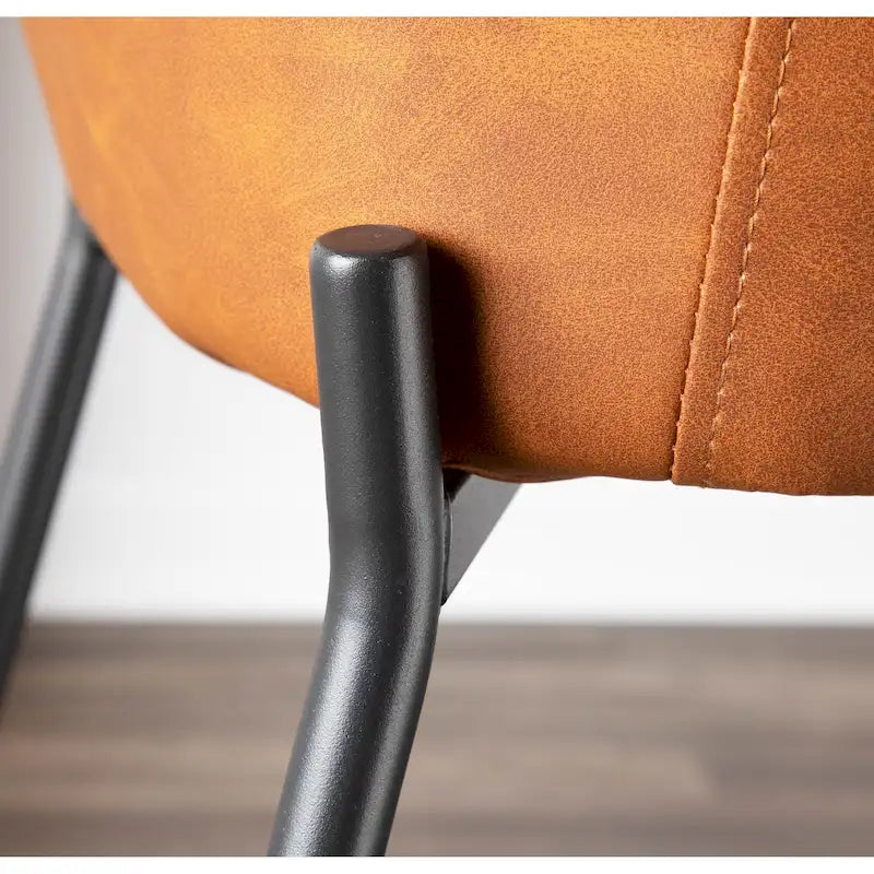 Counter Stools Set of 2 Camel/Espresso/Green/Grey Industrial Low-Back